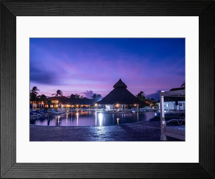 Framed Print : Evening dawn at Caribbean sea Framed Print : Evening dawn at Caribbean sea