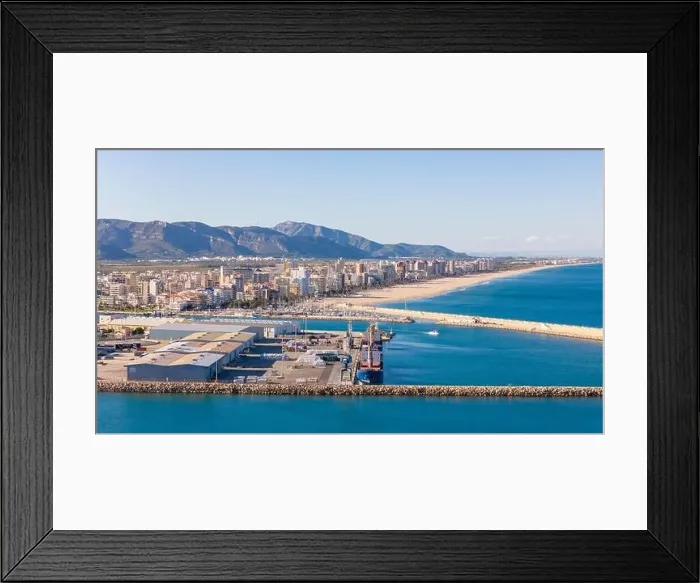 Framed Print : Aerial drone photo of the Port of Gandia Framed Print : Aerial drone photo of the Port of Gandia