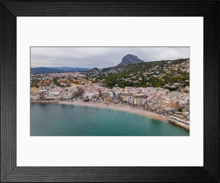 Framed Print : Aerial drone photo of the bay and coastal town of Xabia / Javea in the Costa Blanca, Spain Framed Print : Aerial drone photo of the bay and coastal town of Xabia / Javea in the Costa Blanca, Spain