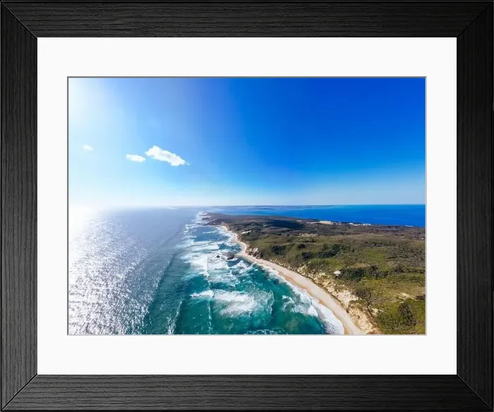 Framed Print : An aerial shot of Mornington Peninsula towards Point Nepean and Port Phillip Bay in Victoria, Australia Framed Print : An aerial shot of Mornington Peninsula towards Point Nepean and Port Phillip Bay in Victoria, Australia