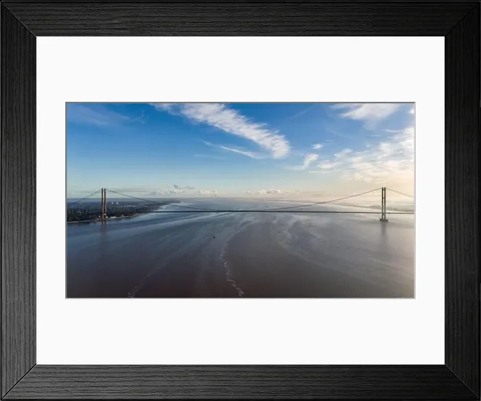Framed Print : Humber Bridge at Sun Rise Framed Print : Humber Bridge at Sun Rise
