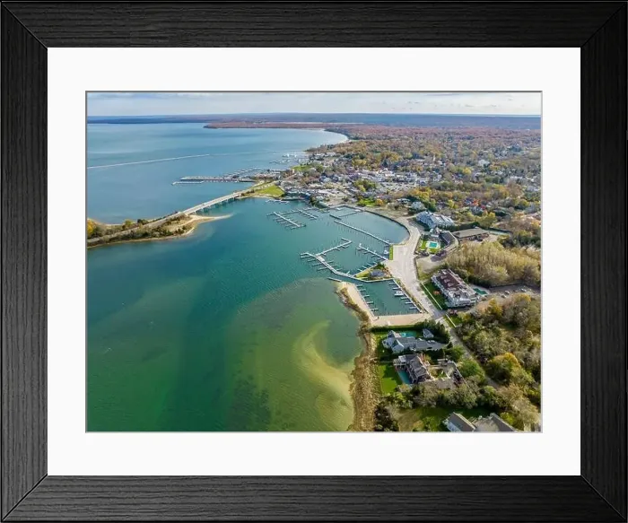 Framed Print : aerial view of Sag Harbor, ny Framed Print : aerial view of Sag Harbor, ny