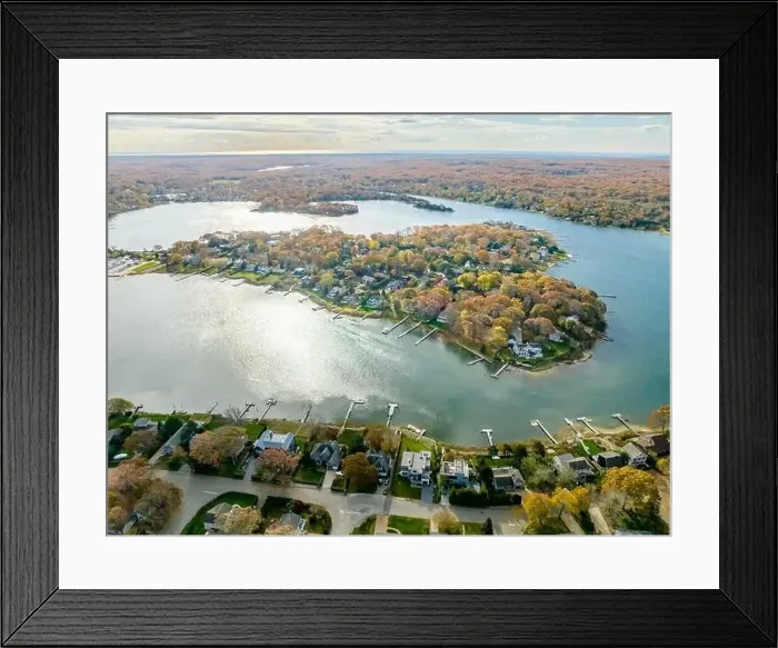 Framed Print : aerial view of redwood in sag harbor, ny Framed Print : aerial view of redwood in sag harbor, ny