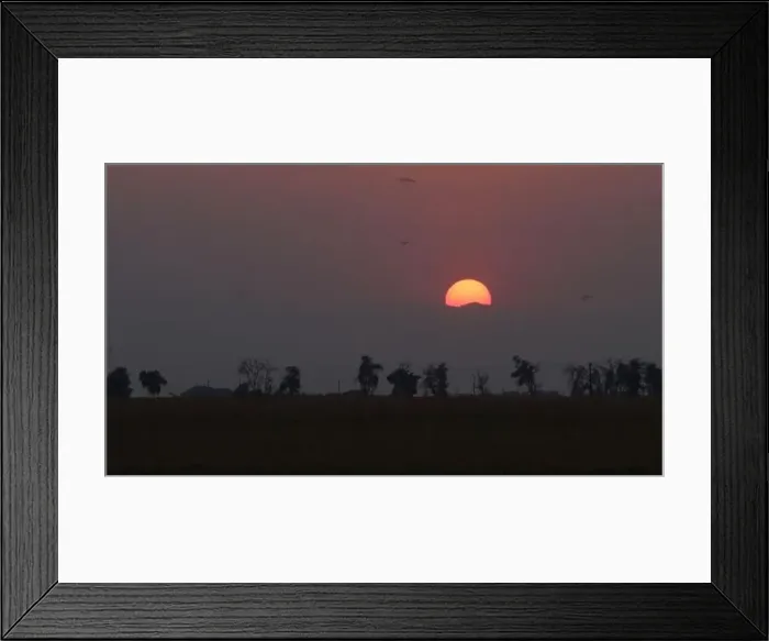 Framed Print : Sunset over rocky mountains with silhouettes of trees and mountain tops Framed Print : Sunset over rocky mountains with silhouettes of trees and mountain tops