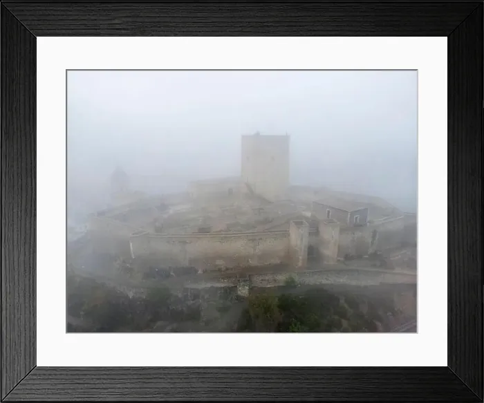 Framed Print : aerial drone view of the castle of Alcaudete in the province of Jaén, Spain Framed Print : aerial drone view of the castle of Alcaudete in the province of Jaén, Spain