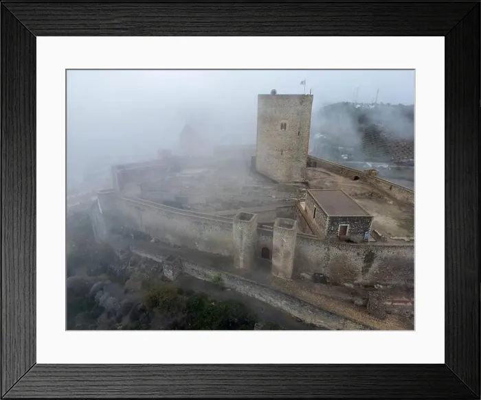 Framed Print : aerial drone view of the castle of Alcaudete in the province of Jaén, Spain Framed Print : aerial drone view of the castle of Alcaudete in the province of Jaén, Spain