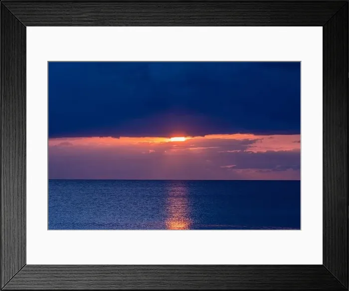 Framed Print : Evening dawn at Caribbean sea Framed Print : Evening dawn at Caribbean sea