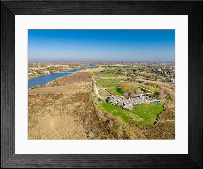 Framed Print : sprawling water front estate in sagaponack, ny Framed Print : sprawling water front estate in sagaponack, ny