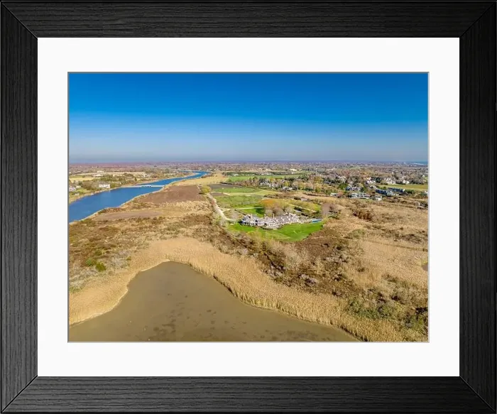 Framed Print : sprawling water front estate in sagaponack, ny Framed Print : sprawling water front estate in sagaponack, ny