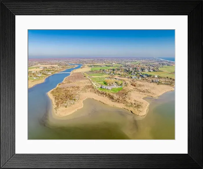 Framed Print : sprawling water front estate in sagaponack, ny Framed Print : sprawling water front estate in sagaponack, ny