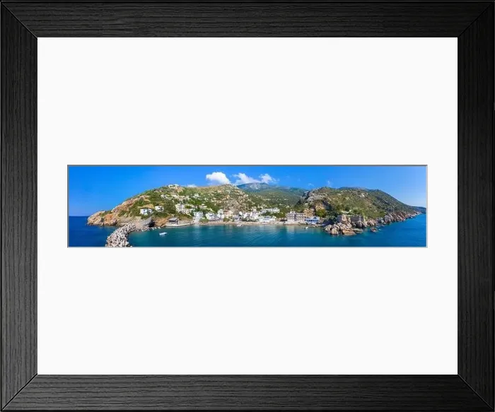 Framed Print : Therma village on Ikaria island with thermal springs, Greece Framed Print : Therma village on Ikaria island with thermal springs, Greece