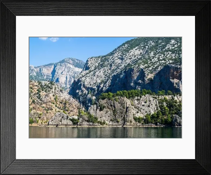 Framed Print : GREEN CANYON, Mountains in Alanya, Turkey