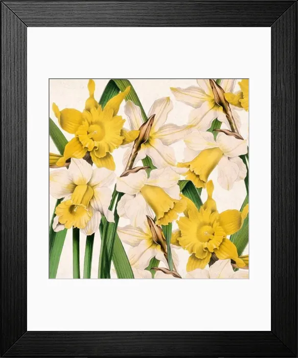 Framed Print : Digital floral watercolor vibes on textured beige Framed Print : Digital floral watercolor vibes on textured beige