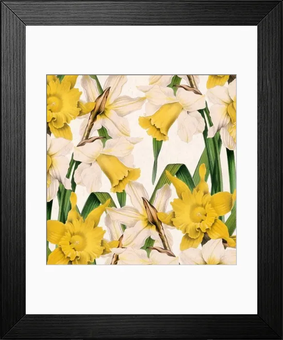 Framed Print : Digital floral watercolor vibes on textured beige Framed Print : Digital floral watercolor vibes on textured beige