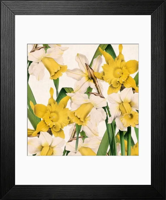 Framed Print : Digital floral watercolor vibes on textured beige Framed Print : Digital floral watercolor vibes on textured beige