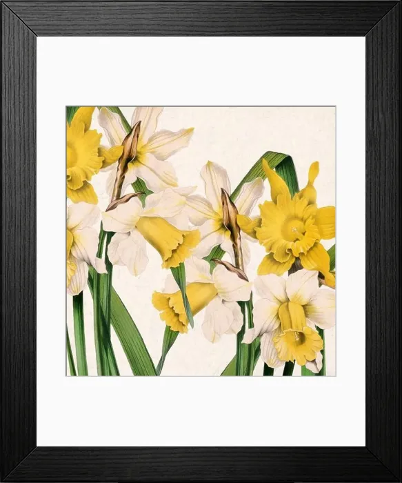 Framed Print : Digital floral watercolor vibes on textured beige Framed Print : Digital floral watercolor vibes on textured beige