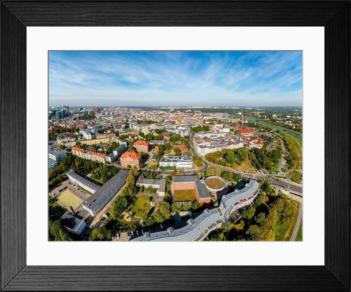 Framed Print : Aerial landscape of Old Market in Poznan Framed Print : Aerial landscape of Old Market in Poznan