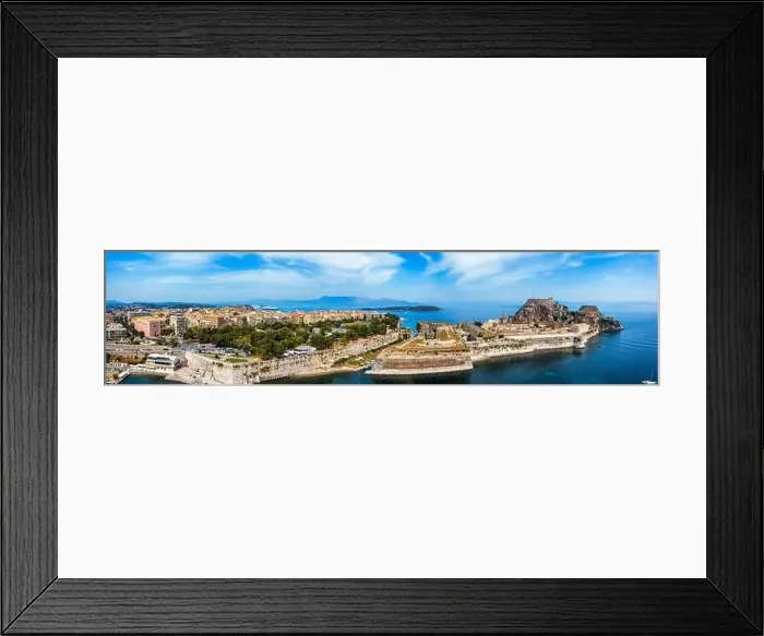 Framed Print : Panoramic view of Kerkyra, capital of Corfu island Framed Print : Panoramic view of Kerkyra, capital of Corfu island