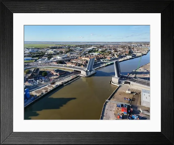 Framed Print : Herring Bridge Great Yarmouth third river crossing drone, aerial UK under construction Framed Print : Herring Bridge Great Yarmouth third river crossing drone, aerial UK under construction