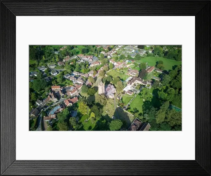Framed Print : Aerial drone view over Chew Magna, the largest village in the Chew Valley. (03-09-2023) Framed Print : Aerial drone view over Chew Magna, the largest village in the Chew Valley. (03-09-2023)