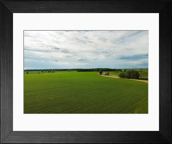 Framed Print : Overcast of a day in rural wisconsin above the crops Framed Print : Overcast of a day in rural wisconsin above the crops