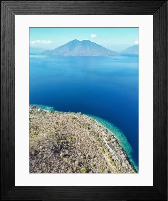 Framed Print : Indonesia Alor - Drone view Ternate Island and Pura Island coast line Framed Print : Indonesia Alor - Drone view Ternate Island and Pura Island coast line
