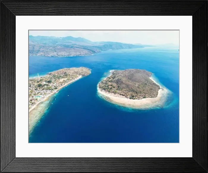 Framed Print : Indonesia Alor - Drone view Nuhakepa Island coast line Framed Print : Indonesia Alor - Drone view Nuhakepa Island coast line
