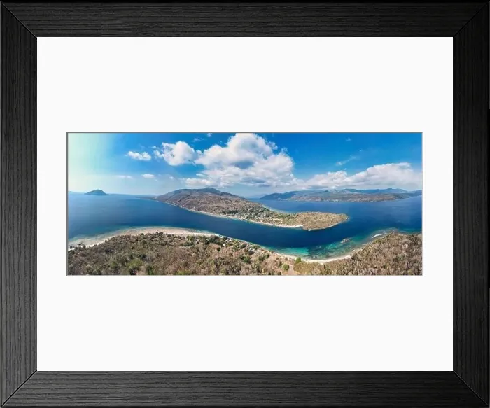 Framed Print : Indonesia Alor - Drone view Nuhakepa Island coast line Framed Print : Indonesia Alor - Drone view Nuhakepa Island coast line