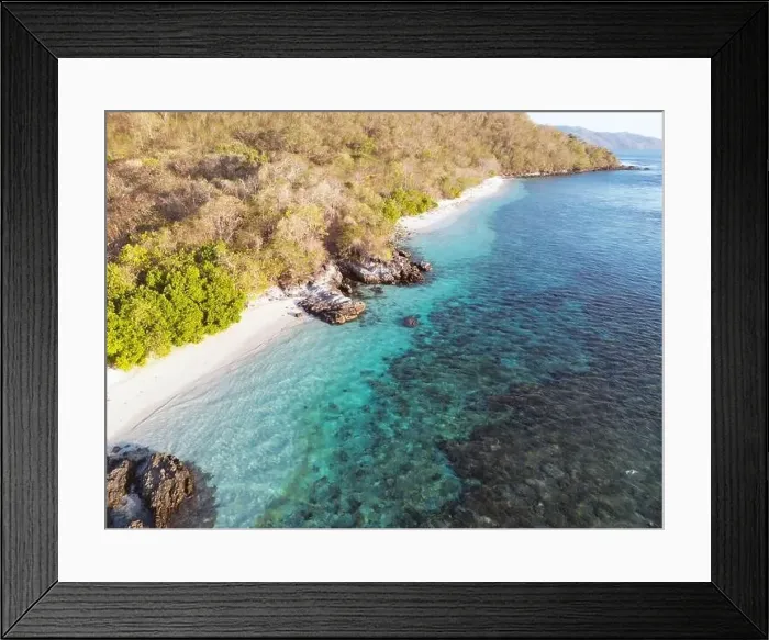 Framed Print : Indonesia Alor - Drone view Nuhakepa Island coast line Framed Print : Indonesia Alor - Drone view Nuhakepa Island coast line