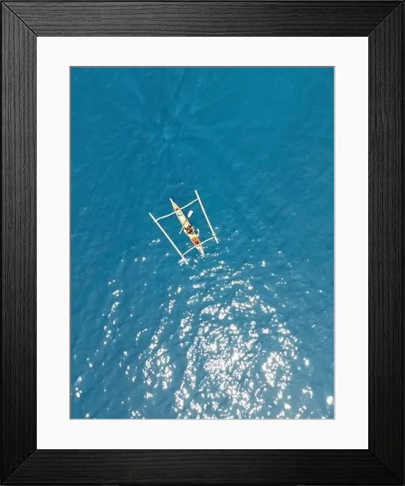 Framed Print : Indonesia Alor - Drone view Pura Island Sea nomads - Bajau - Fishing Framed Print : Indonesia Alor - Drone view Pura Island Sea nomads - Bajau - Fishing