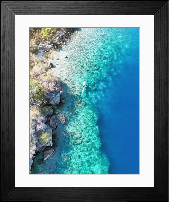Framed Print : Indonesia Alor - Drone view Ternate Island coast line Framed Print : Indonesia Alor - Drone view Ternate Island coast line