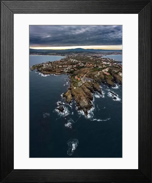Framed Print : Aerial view to holiday village Sozopolis, Bulgaria Framed Print : Aerial view to holiday village Sozopolis, Bulgaria