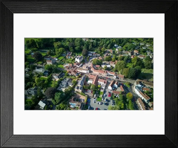 Framed Print : Aerial drone view over Chew Magna, the largest village in the Chew Valley. (03-09-2023) Framed Print : Aerial drone view over Chew Magna, the largest village in the Chew Valley. (03-09-2023)