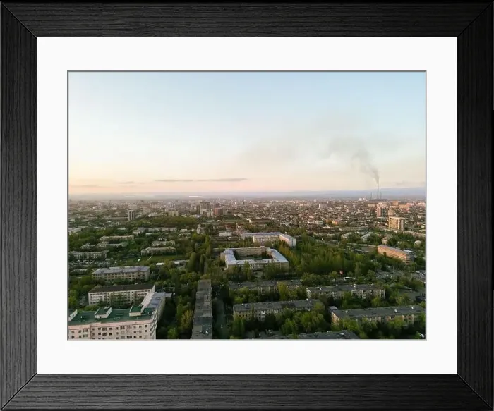 Framed Print : Aerial view of Bishkek city Kyrgyzstan Framed Print : Aerial view of Bishkek city Kyrgyzstan