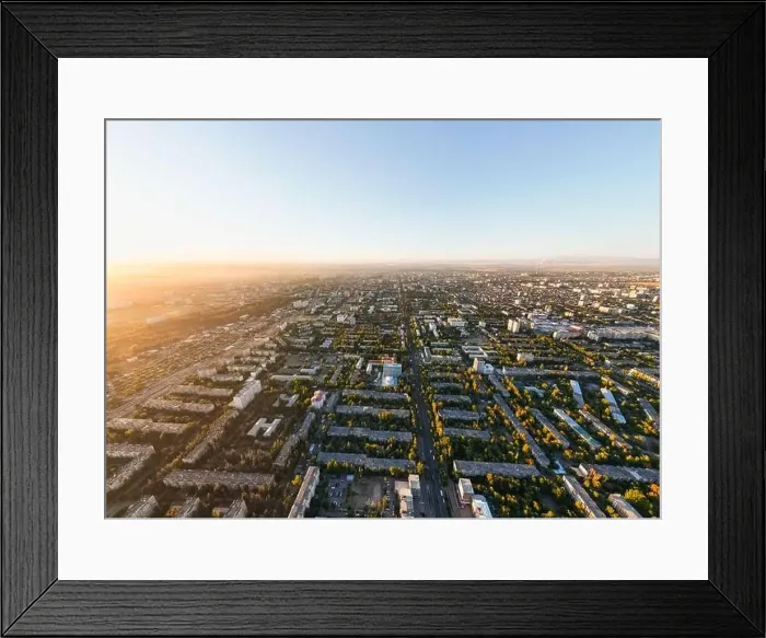 Framed Print : Aerial view of Bishkek city Kyrgyzstan Framed Print : Aerial view of Bishkek city Kyrgyzstan