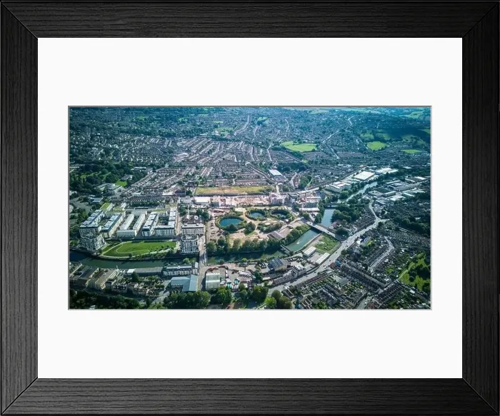 Framed Print : An Aerial drone view of Bath, with the River Avon flowing through the middle. (03-09-2023) Framed Print : An Aerial drone view of Bath, with the River Avon flowing through the middle. (03-09-2023)