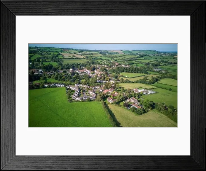 Framed Print : Aerial drone view over Chew Magna, the largest village in the Chew Valley. (03-09-2023) Framed Print : Aerial drone view over Chew Magna, the largest village in the Chew Valley. (03-09-2023)
