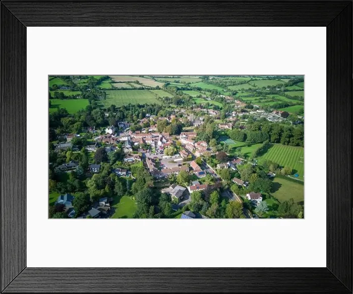 Framed Print : Aerial drone view over Chew Magna, the largest village in the Chew Valley. (03-09-2023) Framed Print : Aerial drone view over Chew Magna, the largest village in the Chew Valley. (03-09-2023)