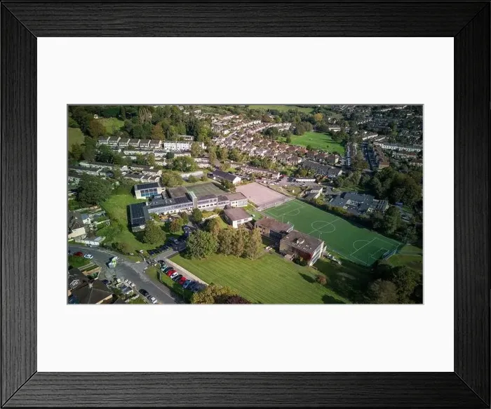 Framed Print : Aerial view of St Mark's School, Baytree Road, Bath UK. (17-10-2023) Framed Print : Aerial view of St Mark's School, Baytree Road, Bath UK. (17-10-2023)