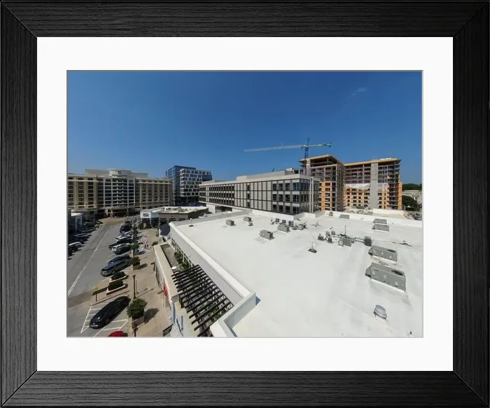 Framed Print : stock drone images of north hills in raleigh north carolina on a bright sunny day Framed Print : stock drone images of north hills in raleigh north carolina on a bright sunny day