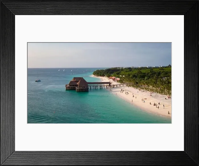 Framed Print : Landscape of coastline at sunny day Framed Print : Landscape of coastline at sunny day