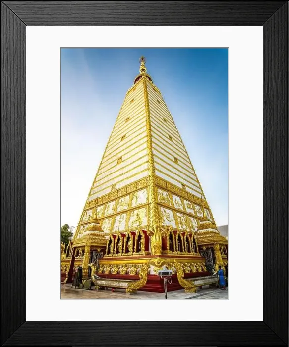 Framed Print : Wat Phra That Nong Bua, in Ubon, Thailand, south east asia