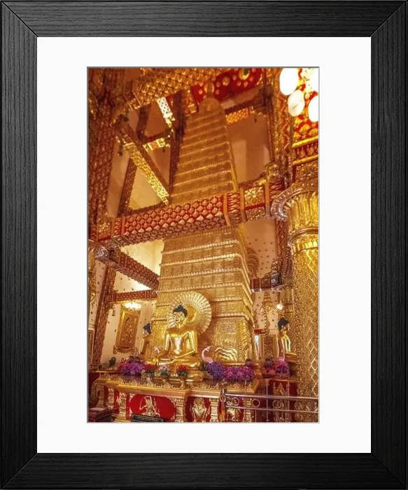 Framed Print : Wat Phra That Nong Bua, in Ubon, Thailand, south east asia