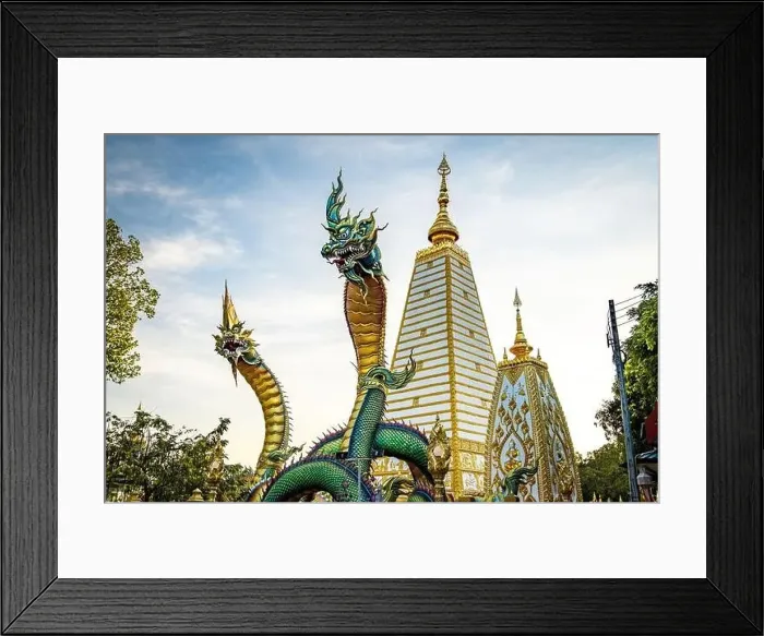 Framed Print : Wat Phra That Nong Bua, in Ubon, Thailand, south east asia