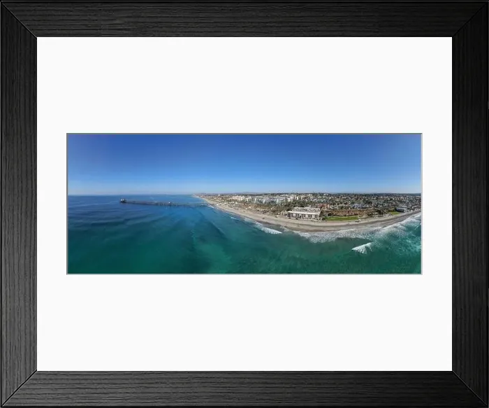 Framed Print : stock drone images of oceanside and carlsbad california Framed Print : stock drone images of oceanside and carlsbad california