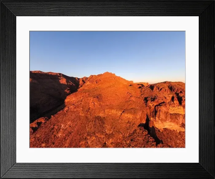 Framed Print : various drone images of the superstition mountains in gold canyon Arizona taken at different times of the day Framed Print : various drone images of the superstition mountains in gold canyon Arizona taken at different times of the day
