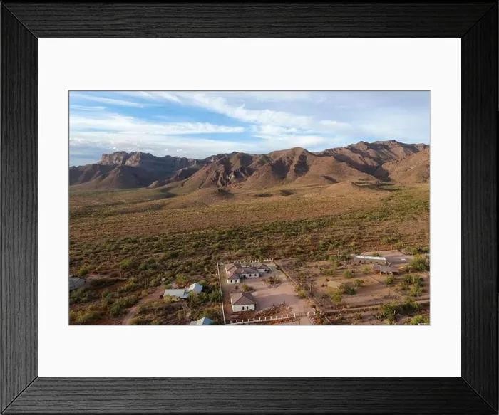 Framed Print : various drone images of the superstition mountains in gold canyon Arizona taken at different times of the day Framed Print : various drone images of the superstition mountains in gold canyon Arizona taken at different times of the day