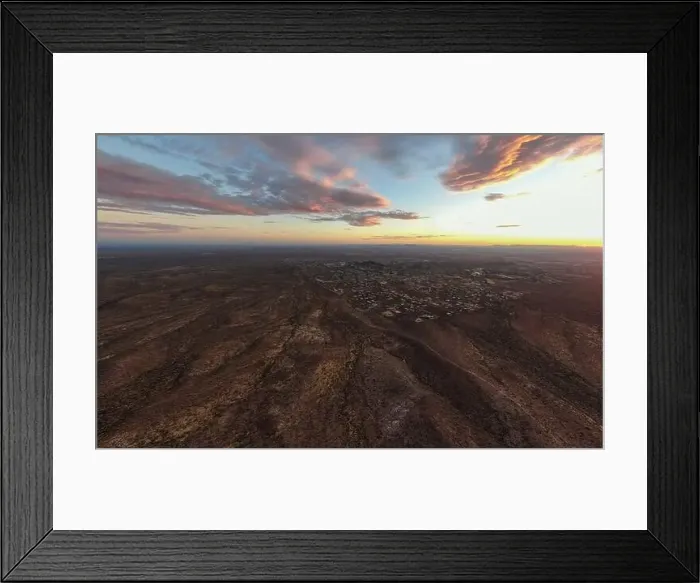 Framed Print : various drone images of the superstition mountains in gold canyon Arizona taken at different times of the day Framed Print : various drone images of the superstition mountains in gold canyon Arizona taken at different times of the day