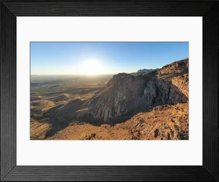 Framed Print : various drone images of the superstition mountains in gold canyon Arizona taken at different times of the day Framed Print : various drone images of the superstition mountains in gold canyon Arizona taken at different times of the day
