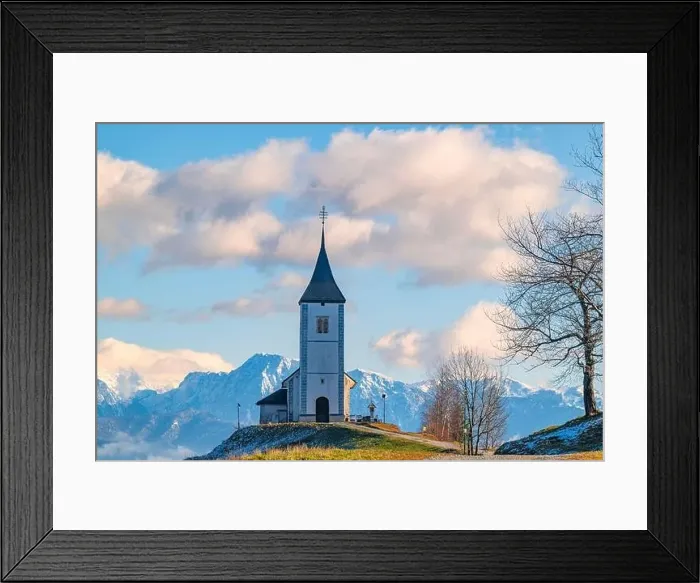 Framed Print : Iconic church of St. Primož and Felicijan Framed Print : Iconic church of St. Primož and Felicijan
